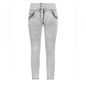 Freddy wr.up snug M/6 NWT light gray high waisted zipper 3 button closure jeans